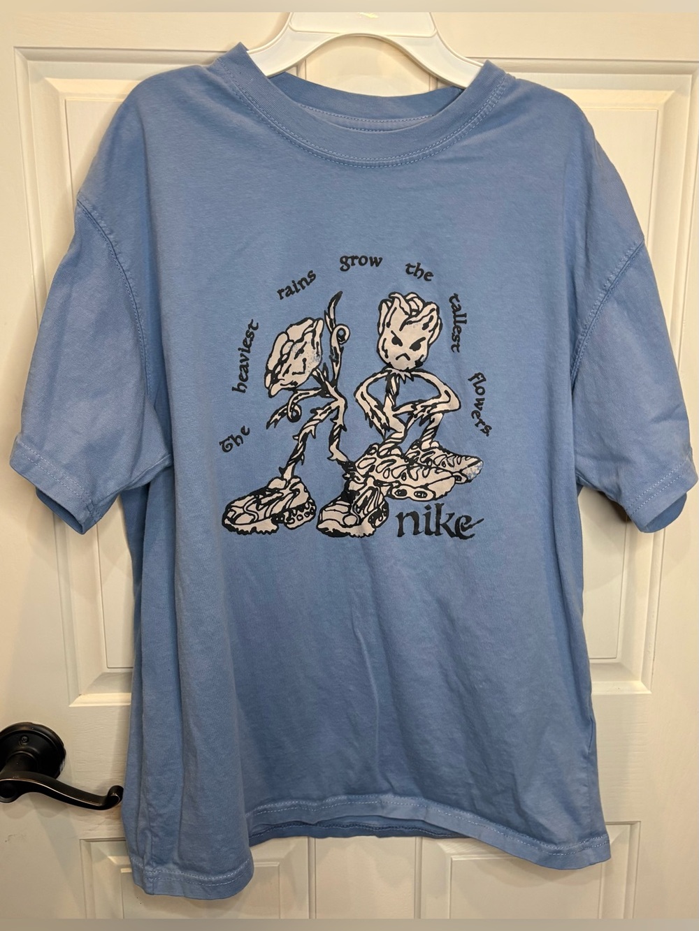 Nike The Nike Tee Men’s M Blue Cotton Knit Short Sleeve Graphic Logo T-Shirt